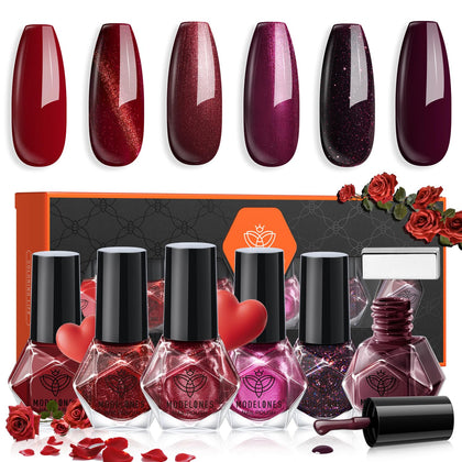 modelones Nail Polish Set 6 Colours front view