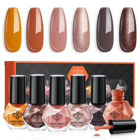 modelones Nail Polish Set 6 colours front view