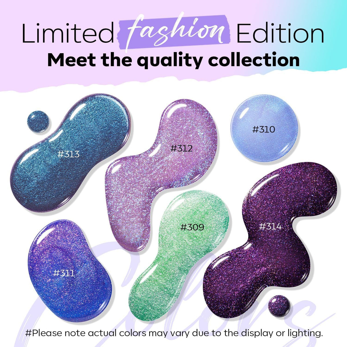 modelones nail polish set packaging with all 6 colours displayed