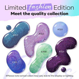 modelones nail polish set packaging with all 6 colours displayed