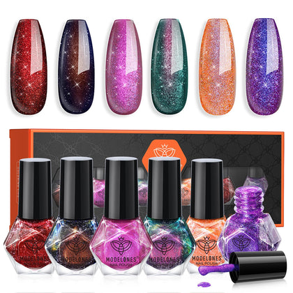 modelones Nail Polish Set six colours front view