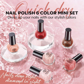 modelones nail polish set with applicator brush close-up