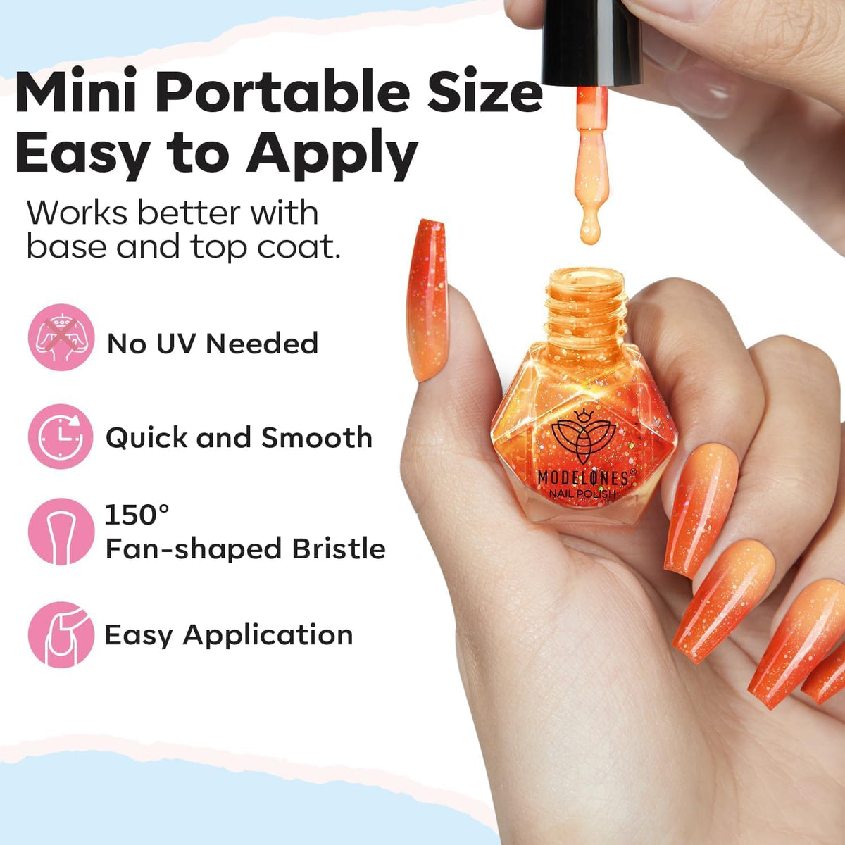 modelones Nail Polish Set with nail art tools