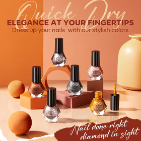 modelones Nail Polish Set with wide brush applicator