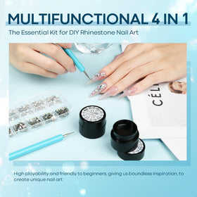 modelones nail rhinestone gels and picker pen