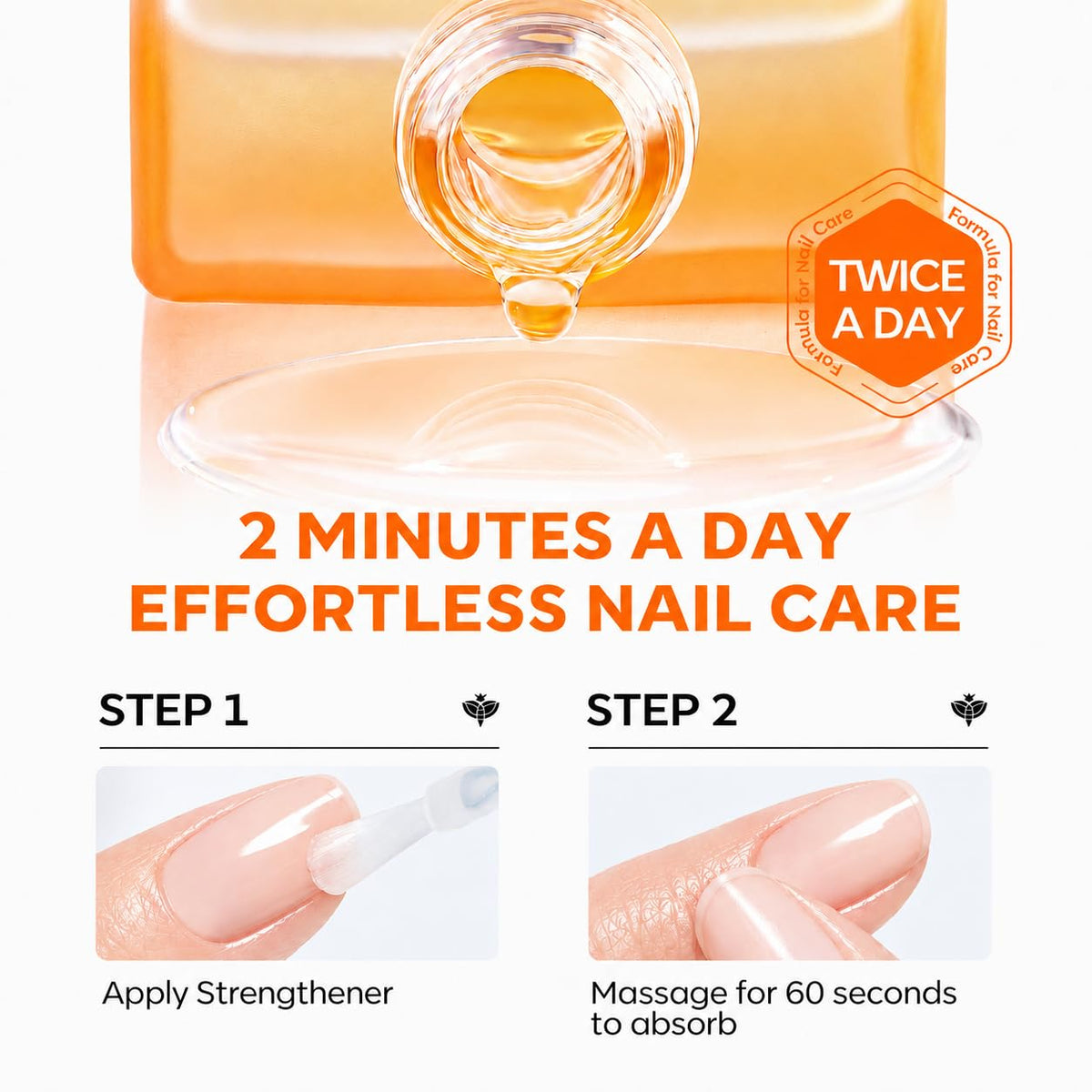 Modelones Nail Strengthener and Growth Oil 15ml on a vanity
