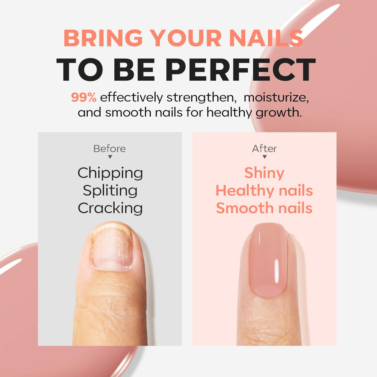 modelones Nail Strengthener and Growth texture close-up