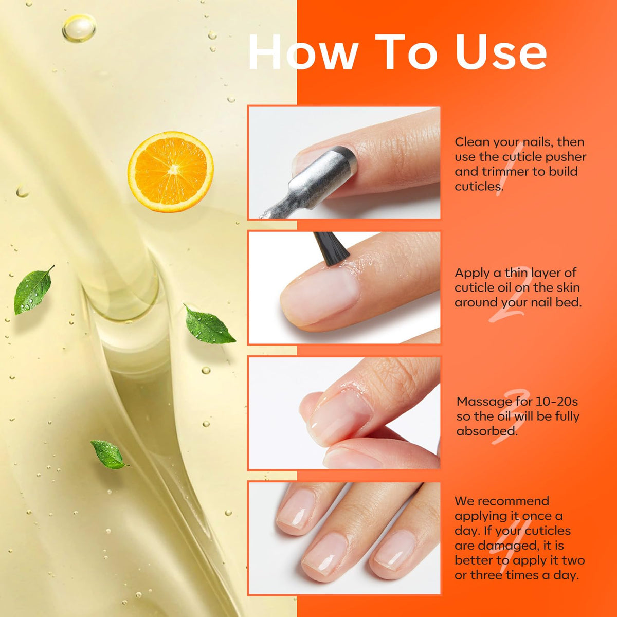 modelones Nail Strengthener Cuticle Oil 15ml on a vanity
