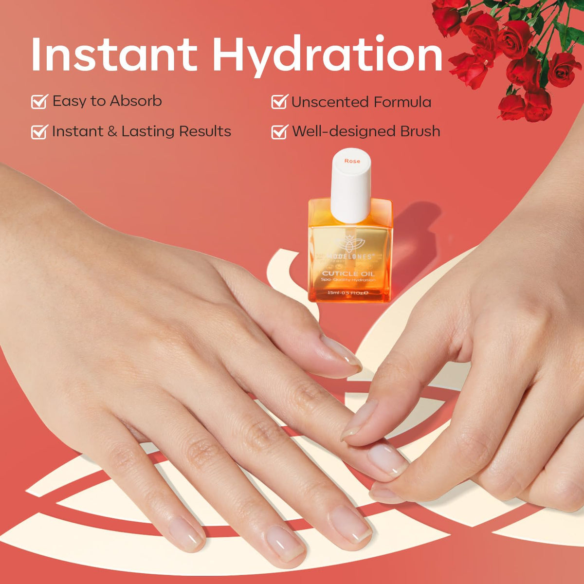 modelones Nail Strengthener Cuticle Oil 15ml packaging