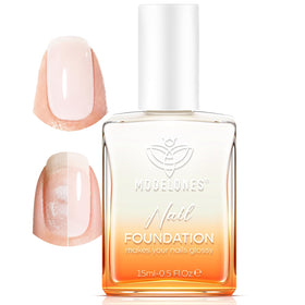 modelones Nail Strengthener Milky White Nail Polish front view