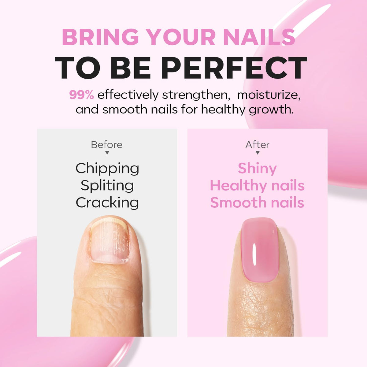 modelones Nail Strengthener purple pink packaging