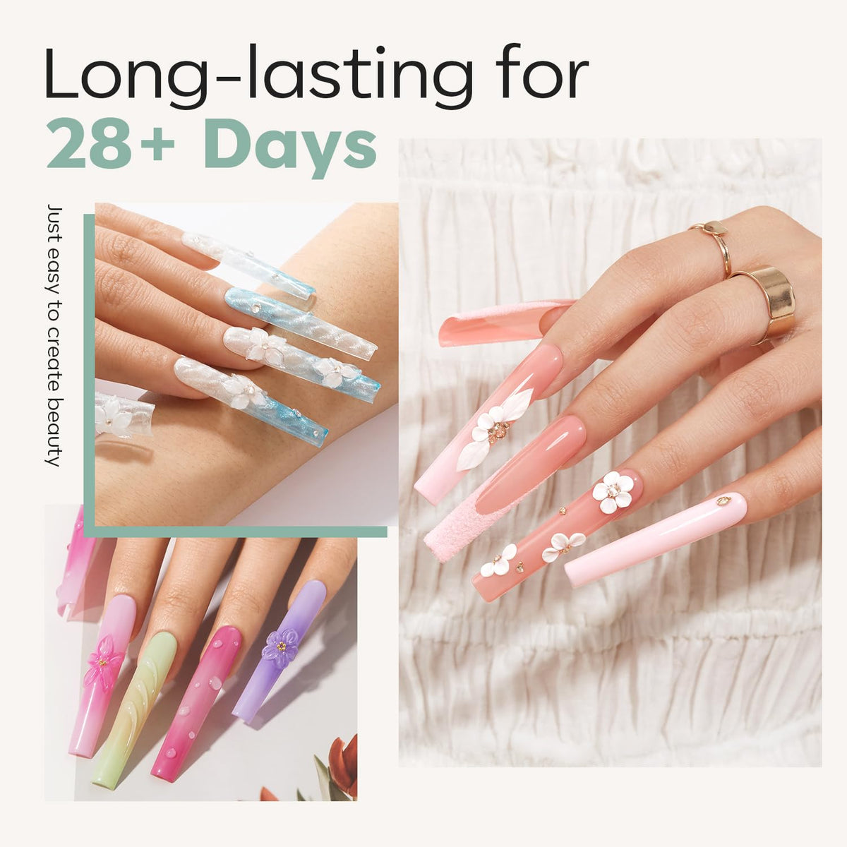 Modelones nail tips variety of sizes displayed