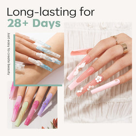 Modelones nail tips variety of sizes displayed