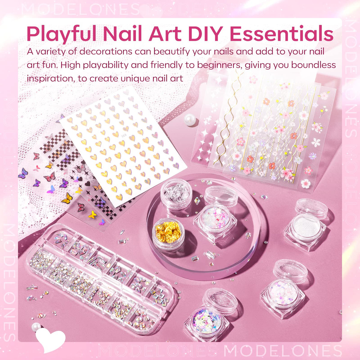 modelones nail tools including file and buffer