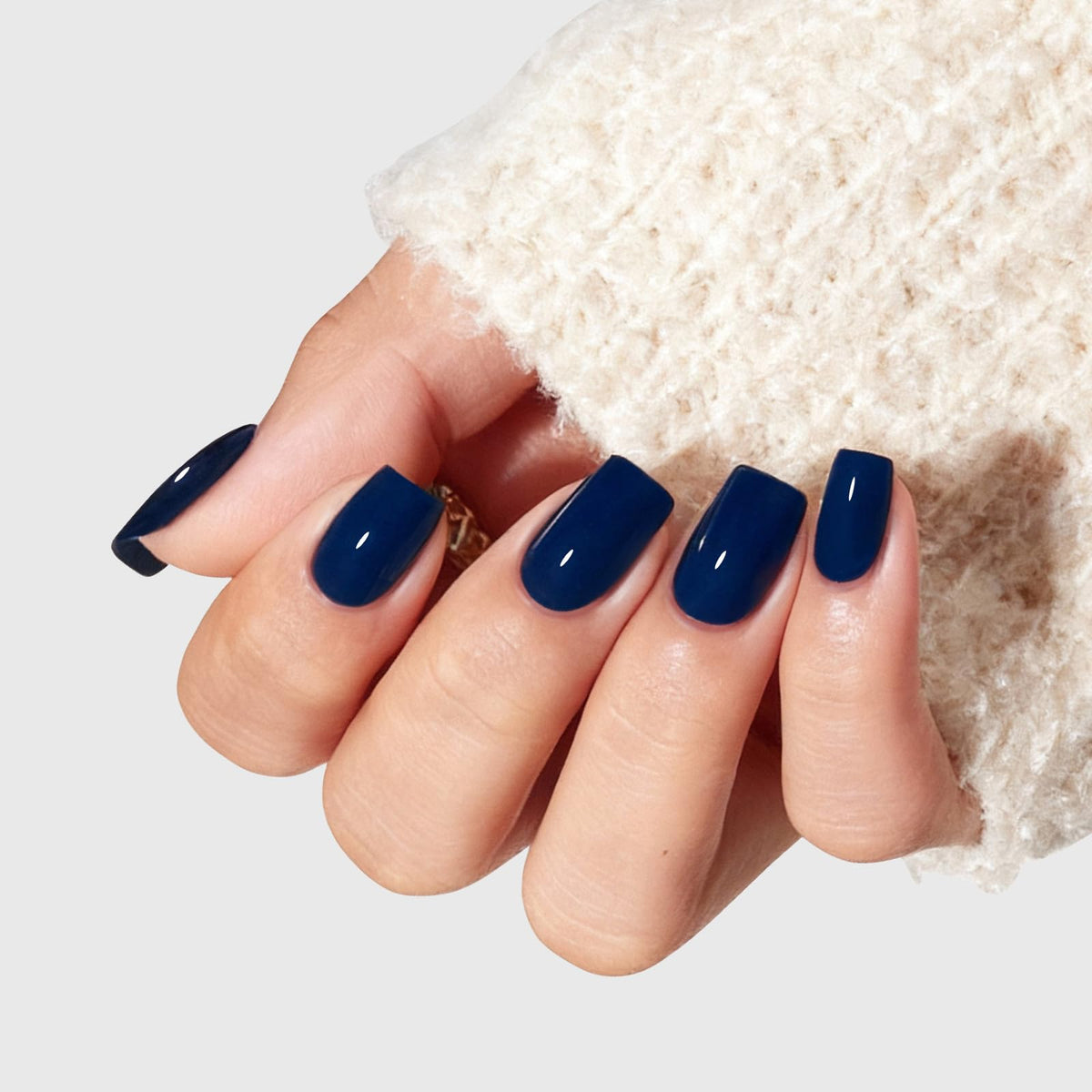 modelones Navy Blue Press On Nails kit with accessories
