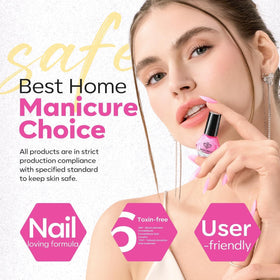 modelones Neon Nail Polish Set in use on nails