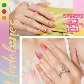 modelones No Wipe Base and Glitter top coats