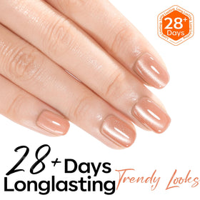 modelones Nude Cat Eye Gel Nail Polish 15ML side view