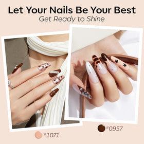 modelones Nude Gel Nail Polish brush close-up