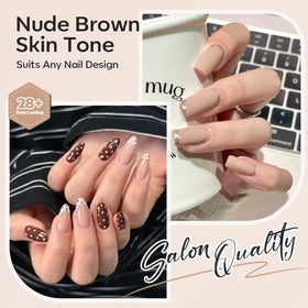 modelones Nude Gel Nail Polish Set packaging side view