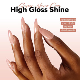 modelones Nude Gel Polish Jelly Natural Pink brush close-up