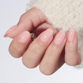 modelones Nude Pink Short Press on Nails Kit front view with 32 nails