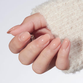 modelones Nude Short Press on Nails with included nail glue and file