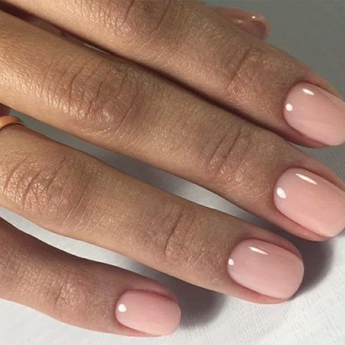 Modelones Peach Pink Press On Nails with included accessories