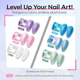 modelones Pearl Gel Nail Polish in blue colour bottle