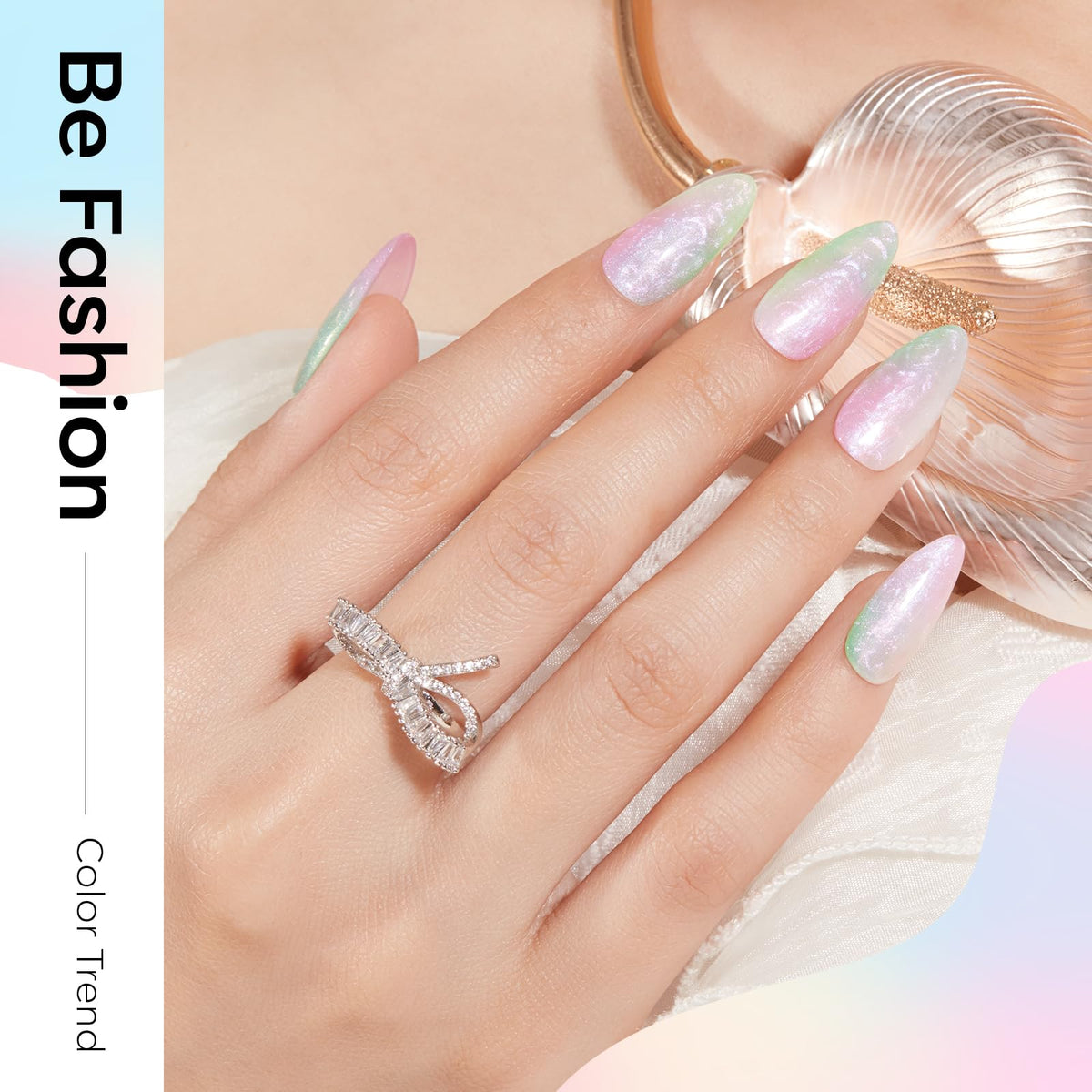 modelones Pearl Gel Nail Polish in pink colour bottle