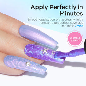 modelones Pearl Gel Nail Polish in purple colour bottle