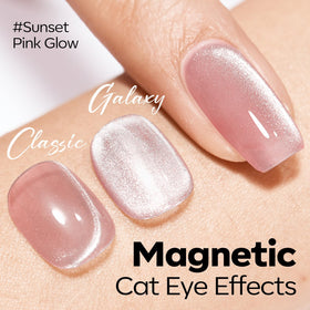 modelones Pink Cat Eye Gel Nail Polish bottle side view