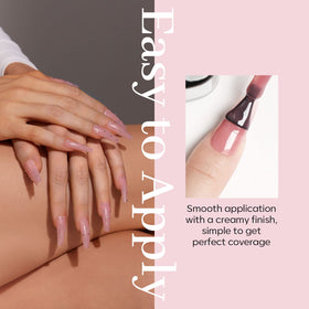 modelones Pink Gel Nail Polish 15ML showing glossy finish