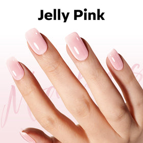 modelones Pink Gel Nail Polish applied on nails