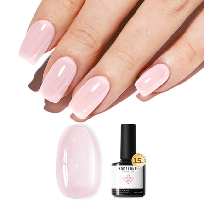 modelones Pink Jelly Gel Nail Polish 15ML front view