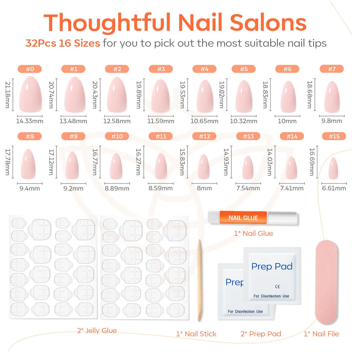Modelones Pink Press On Nails Short Almond lifestyle scene
