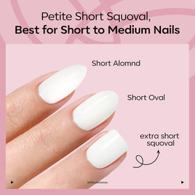 modelones Plum Purple Press On Nails in a lifestyle setting