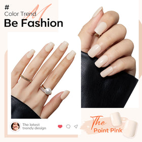 modelones Press On Nails Short Square with nail glue and file