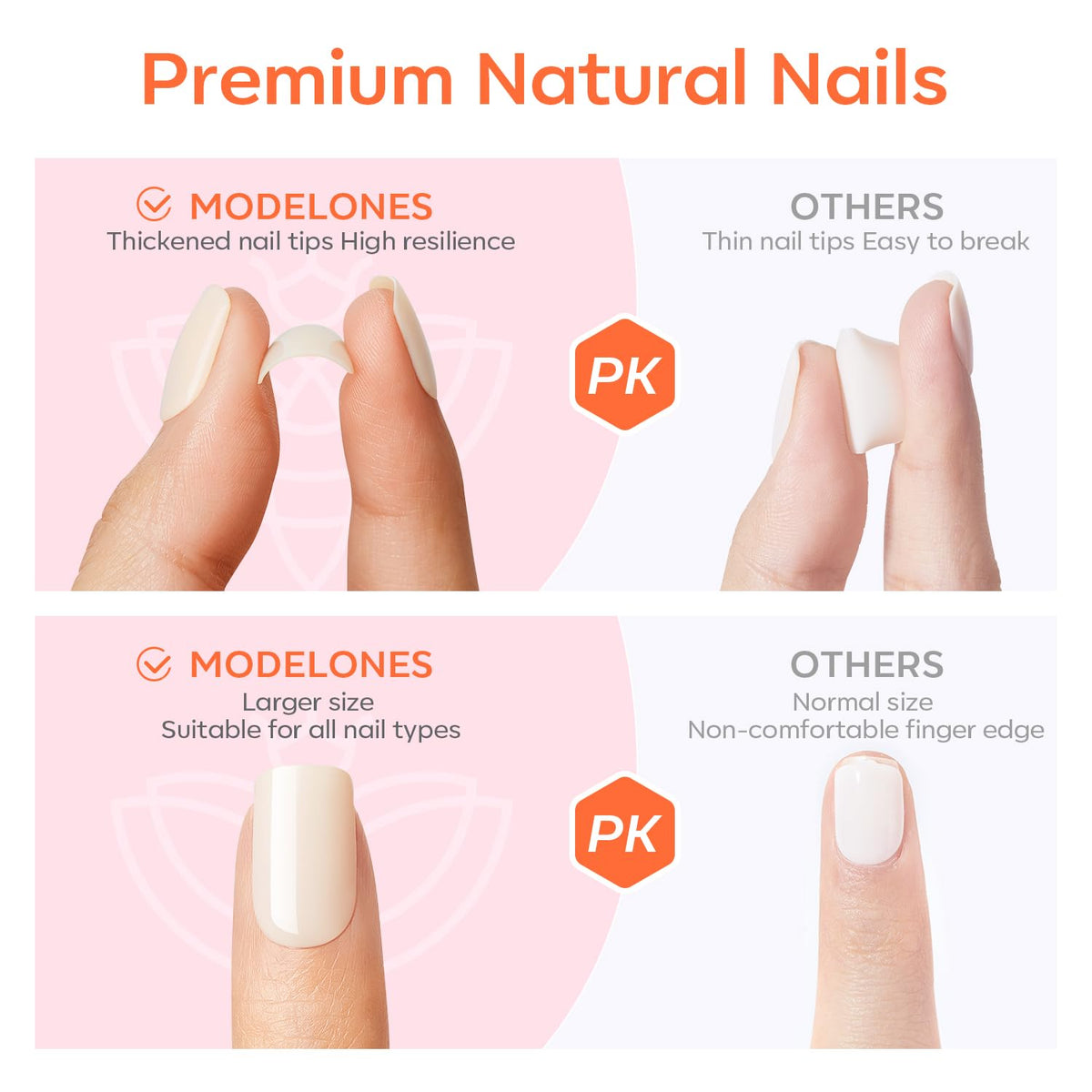 modelones press on nails with jelly adhesive tabs