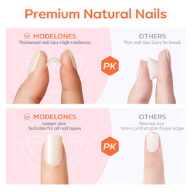 modelones press on nails with jelly adhesive tabs