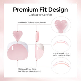 modelones Press on Toenails Short Rosy Brown packaging