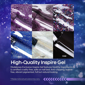 modelones Purple Cat Eye Gel (#1164) close-up