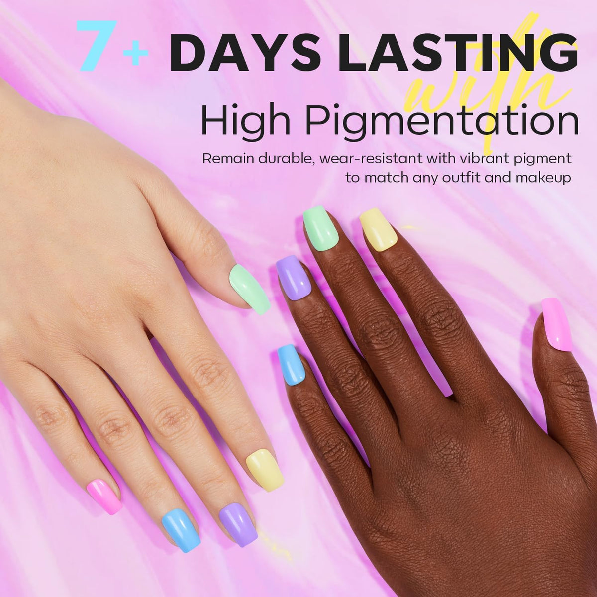 modelones Quick Dry Nail Polish Set displayed with vibrant colours