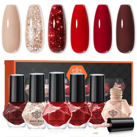 modelones Quick Dry Nail Polish Set front view with six colours