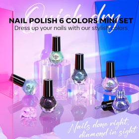 modelones Quick Dry Nail Polish Set on a stylish vanity