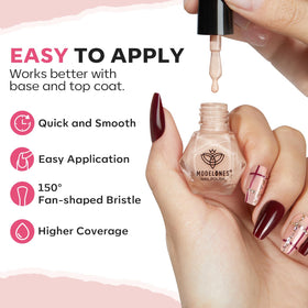 modelones Quick Dry Nail Polish Set showing nail art application