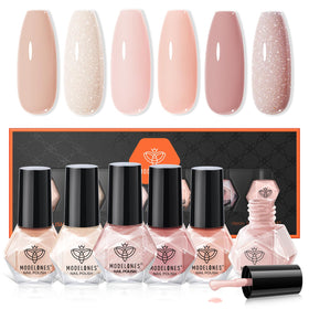 modelones Quick Dry Nail Polish Set with six colours front view