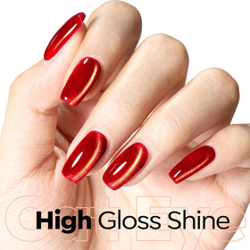 modelones Red Cat Eye Gel Nail Polish bottle close-up