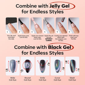 modelones Red Cat Eye Gel Nail Polish packaging