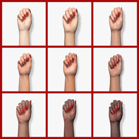 modelones Red Gel Nail Polish 15ml on a nail art display